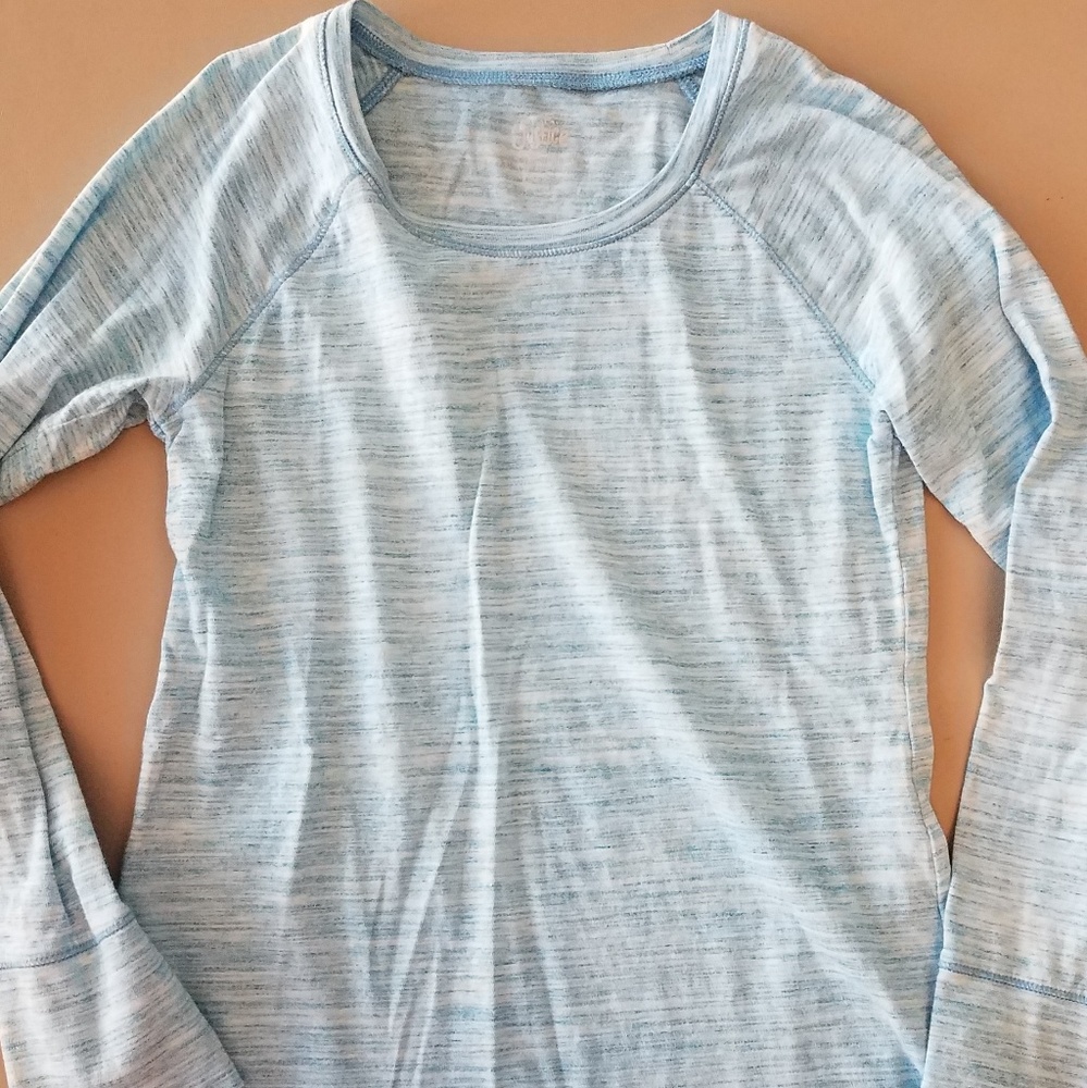 Girls Blue & White Long Sleeved Justice Top